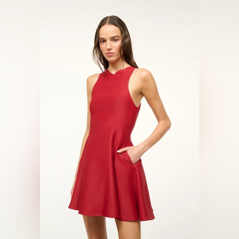 NWT - Staud Heike Dress in Rouge
